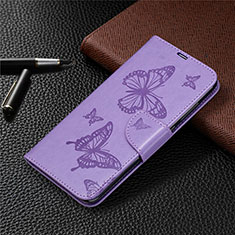 Handytasche Stand Schutzhülle Flip Leder Hülle T04 für Xiaomi Redmi Note 9 Violett