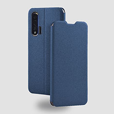 Handytasche Stand Schutzhülle Flip Leder Hülle T05 für Huawei Nova 6 Blau