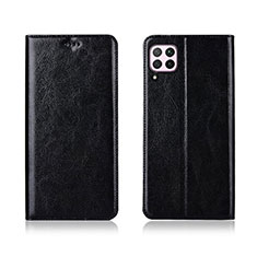 Handytasche Stand Schutzhülle Flip Leder Hülle T05 für Huawei P40 Lite Schwarz