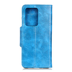 Handytasche Stand Schutzhülle Flip Leder Hülle T05 für Huawei P40 Pro+ Plus Hellblau