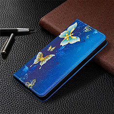 Handytasche Stand Schutzhülle Flip Leder Hülle T05 für Xiaomi Mi 10T Lite 5G Blau