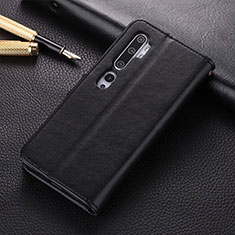 Handytasche Stand Schutzhülle Flip Leder Hülle T05 für Xiaomi Mi Note 10 Schwarz