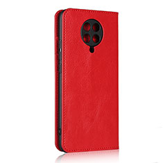 Handytasche Stand Schutzhülle Flip Leder Hülle T05 für Xiaomi Redmi K30 Pro 5G Rot