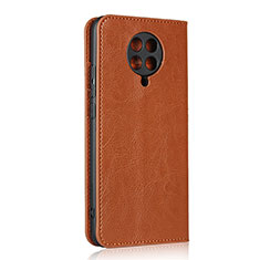 Handytasche Stand Schutzhülle Flip Leder Hülle T05 für Xiaomi Redmi K30 Pro Zoom Orange