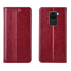 Handytasche Stand Schutzhülle Flip Leder Hülle T05 für Xiaomi Redmi Note 9 Rot