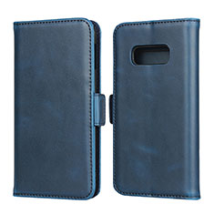 Handytasche Stand Schutzhülle Flip Leder Hülle T06 für Samsung Galaxy S10e Blau