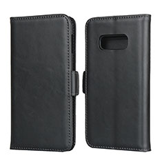 Handytasche Stand Schutzhülle Flip Leder Hülle T06 für Samsung Galaxy S10e Schwarz