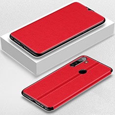 Handytasche Stand Schutzhülle Flip Leder Hülle T06 für Xiaomi Redmi Note 8 Rot