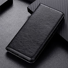 Handytasche Stand Schutzhülle Flip Leder Hülle T07 für Oppo A91 Schwarz