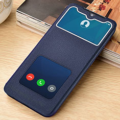 Handytasche Stand Schutzhülle Flip Leder Hülle T07 für Xiaomi Redmi Note 8 Blau
