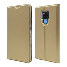 Handytasche Stand Schutzhülle Flip Leder Hülle T08 für Huawei Mate 20 X 5G Gold