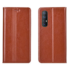 Handytasche Stand Schutzhülle Flip Leder Hülle T08 für Oppo Find X2 Neo Orange