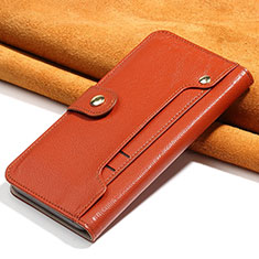 Handytasche Stand Schutzhülle Flip Leder Hülle T08 für Oppo Find X2 Pro Orange