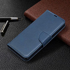 Handytasche Stand Schutzhülle Flip Leder Hülle T08 für Samsung Galaxy Note 20 5G Blau
