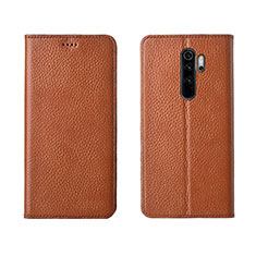 Handytasche Stand Schutzhülle Flip Leder Hülle T08 für Xiaomi Redmi Note 8 Pro Orange