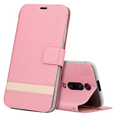 Handytasche Stand Schutzhülle Flip Leder Hülle T09 für Xiaomi Mi 9T Rosa