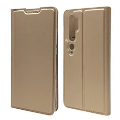 Handytasche Stand Schutzhülle Flip Leder Hülle T09 für Xiaomi Mi Note 10 Gold
