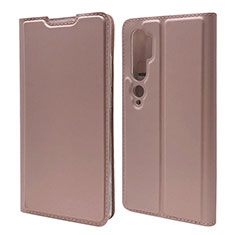 Handytasche Stand Schutzhülle Flip Leder Hülle T09 für Xiaomi Mi Note 10 Pro Rosegold