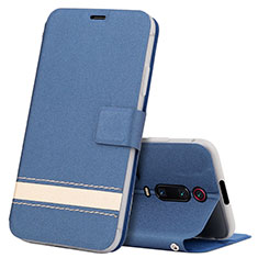 Handytasche Stand Schutzhülle Flip Leder Hülle T09 für Xiaomi Redmi K20 Blau