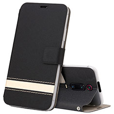 Handytasche Stand Schutzhülle Flip Leder Hülle T09 für Xiaomi Redmi K20 Schwarz