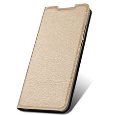 Handytasche Stand Schutzhülle Flip Leder Hülle T09 für Xiaomi Redmi Note 8 Pro Gold