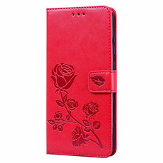 Handytasche Stand Schutzhülle Flip Leder Hülle T09 für Xiaomi Redmi Note 9 Rot