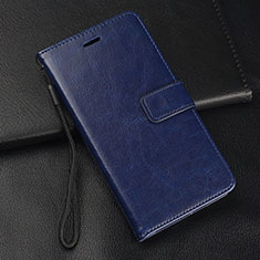Handytasche Stand Schutzhülle Flip Leder Hülle T10 für Huawei P20 Blau