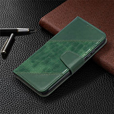 Handytasche Stand Schutzhülle Flip Leder Hülle T10 für Xiaomi Redmi 9AT Grün
