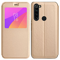 Handytasche Stand Schutzhülle Flip Leder Hülle T11 für Xiaomi Redmi Note 8 Gold