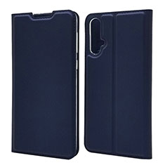 Handytasche Stand Schutzhülle Flip Leder Hülle T12 für Huawei Nova 5 Blau