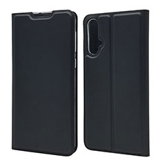 Handytasche Stand Schutzhülle Flip Leder Hülle T12 für Huawei Nova 5 Schwarz