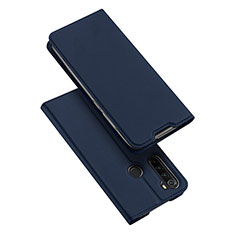 Handytasche Stand Schutzhülle Flip Leder Hülle T12 für Xiaomi Redmi Note 8 (2021) Blau