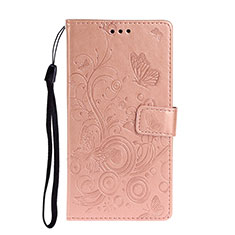 Handytasche Stand Schutzhülle Flip Leder Hülle T14 für Huawei P40 Rosegold