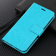 Handytasche Stand Schutzhülle Flip Leder Hülle T14 für Xiaomi Mi Note 10 Hellblau
