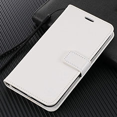 Handytasche Stand Schutzhülle Flip Leder Hülle T14 für Xiaomi Mi Note 10 Pro Weiß