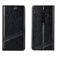 Handytasche Stand Schutzhülle Flip Leder Hülle T14 für Xiaomi Redmi K20 Schwarz