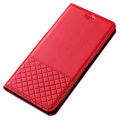 Handytasche Stand Schutzhülle Flip Leder Hülle T14 für Xiaomi Redmi Note 8 Rot