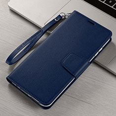 Handytasche Stand Schutzhülle Flip Leder Hülle T15 für Xiaomi Mi Note 10 Blau