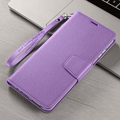 Handytasche Stand Schutzhülle Flip Leder Hülle T15 für Xiaomi Mi Note 10 Pro Violett