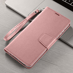 Handytasche Stand Schutzhülle Flip Leder Hülle T15 für Xiaomi Mi Note 10 Rosegold