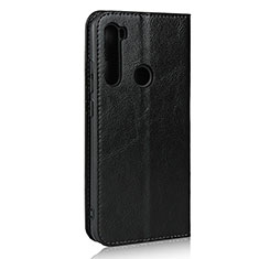 Handytasche Stand Schutzhülle Flip Leder Hülle T15 für Xiaomi Redmi Note 8 (2021) Schwarz