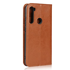 Handytasche Stand Schutzhülle Flip Leder Hülle T15 für Xiaomi Redmi Note 8T Orange