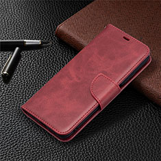 Handytasche Stand Schutzhülle Flip Leder Hülle T18 für Xiaomi Poco M3 Rot