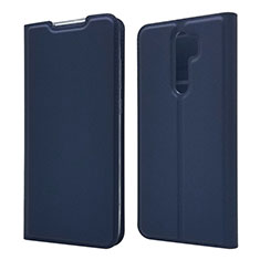 Handytasche Stand Schutzhülle Flip Leder Hülle T18 für Xiaomi Redmi Note 8 Pro Blau