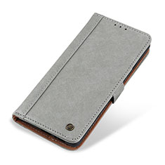 Handytasche Stand Schutzhülle Flip Leder Hülle T19 für Apple iPhone 14 Pro Grau