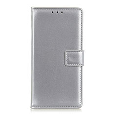 Handytasche Stand Schutzhülle Flip Leder Hülle T26 für Samsung Galaxy Note 20 5G Silber