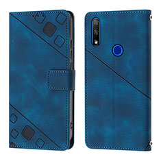 Handytasche Stand Schutzhülle Flip Leder Hülle Y01B für Huawei Honor 9X Blau