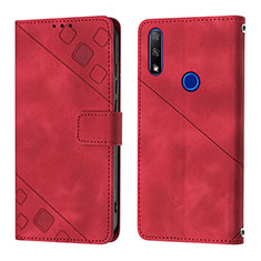 Handytasche Stand Schutzhülle Flip Leder Hülle Y01B für Huawei Honor 9X Rot