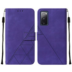 Handytasche Stand Schutzhülle Flip Leder Hülle Y01B für Samsung Galaxy S20 Lite 5G Violett