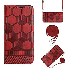 Handytasche Stand Schutzhülle Flip Leder Hülle Y01B für Xiaomi Redmi Note 11R 5G Rot